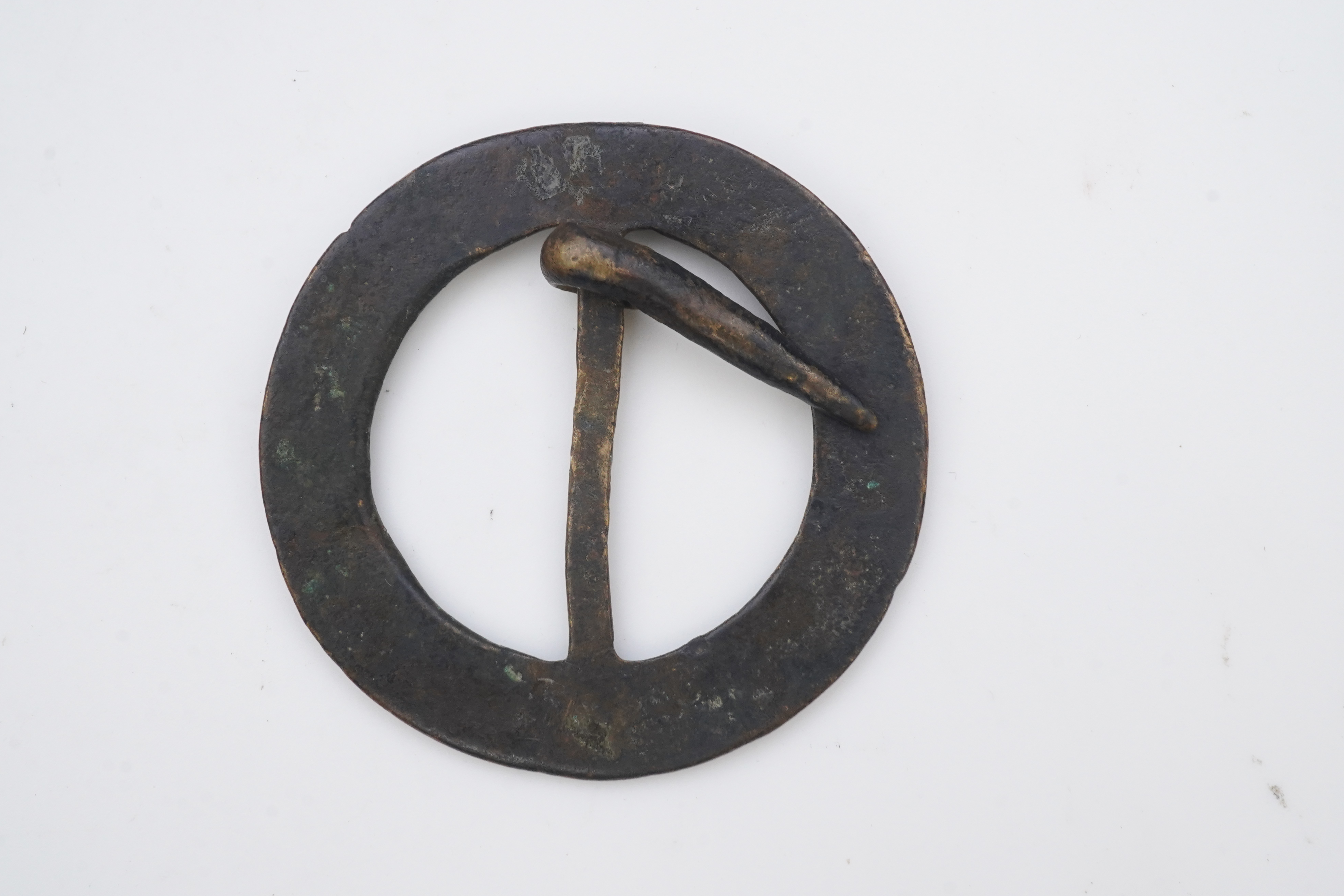 A bronze buckle, 15th-17th century